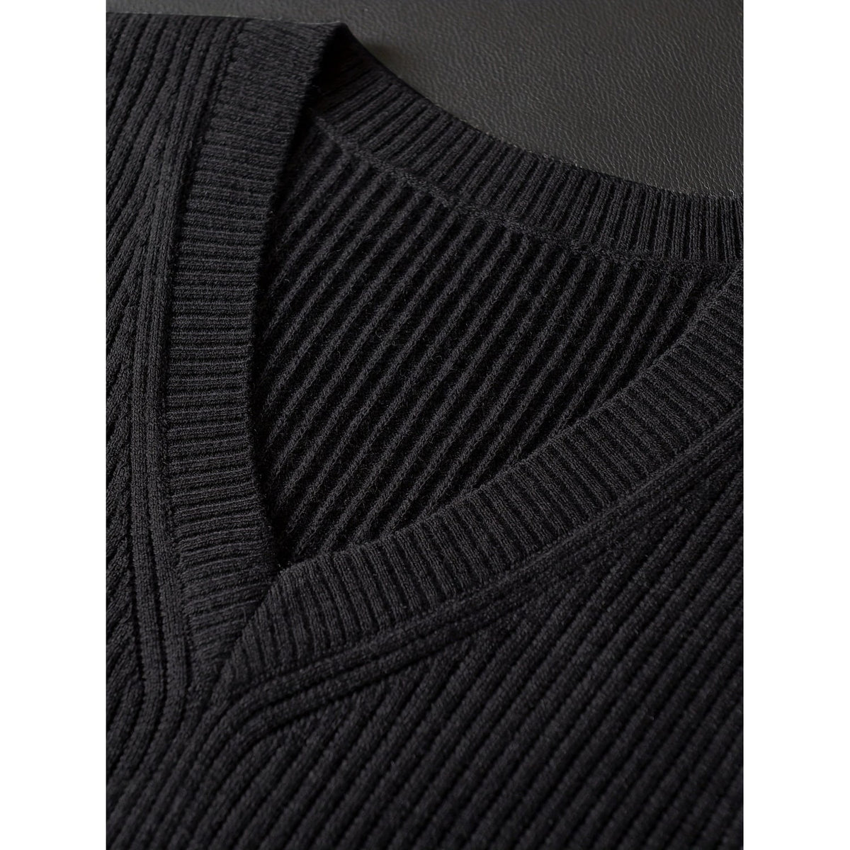 Sweater Vests with Classic Knit Fit and V-Neck - Image 5
