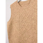 Sweater Vests with Flattering Cable-Knit Fit and Round Neck - Image 4