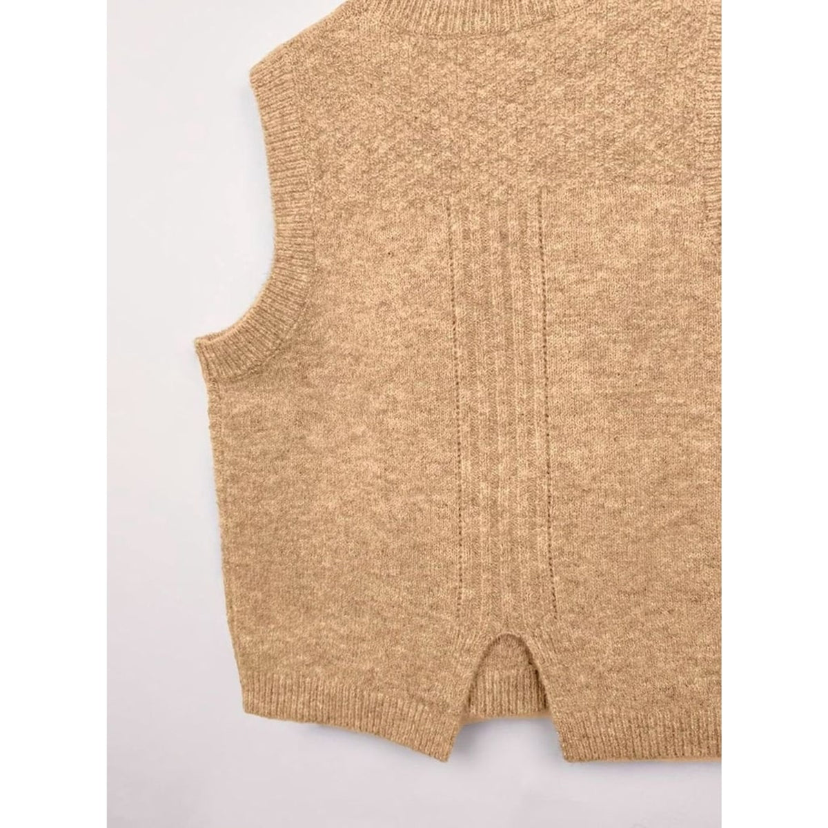 Sweater Vests with Flattering Cable-Knit Fit and Round Neck - Image 5