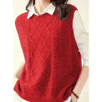 Sweater Vests with Flattering Cable-Knit Fit and Round Neck - Image 13