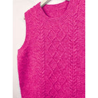 Sweater Vests with Flattering Cable-Knit Fit and Round Neck - Image 12