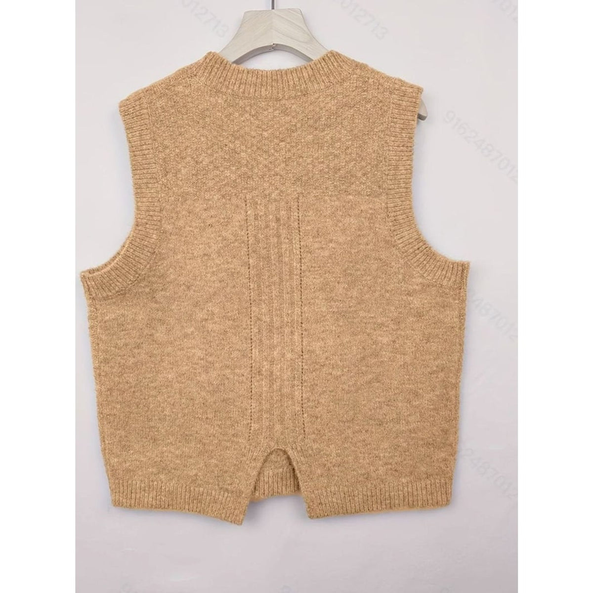 Sweater Vests with Flattering Cable-Knit Fit and Round Neck - Image 2