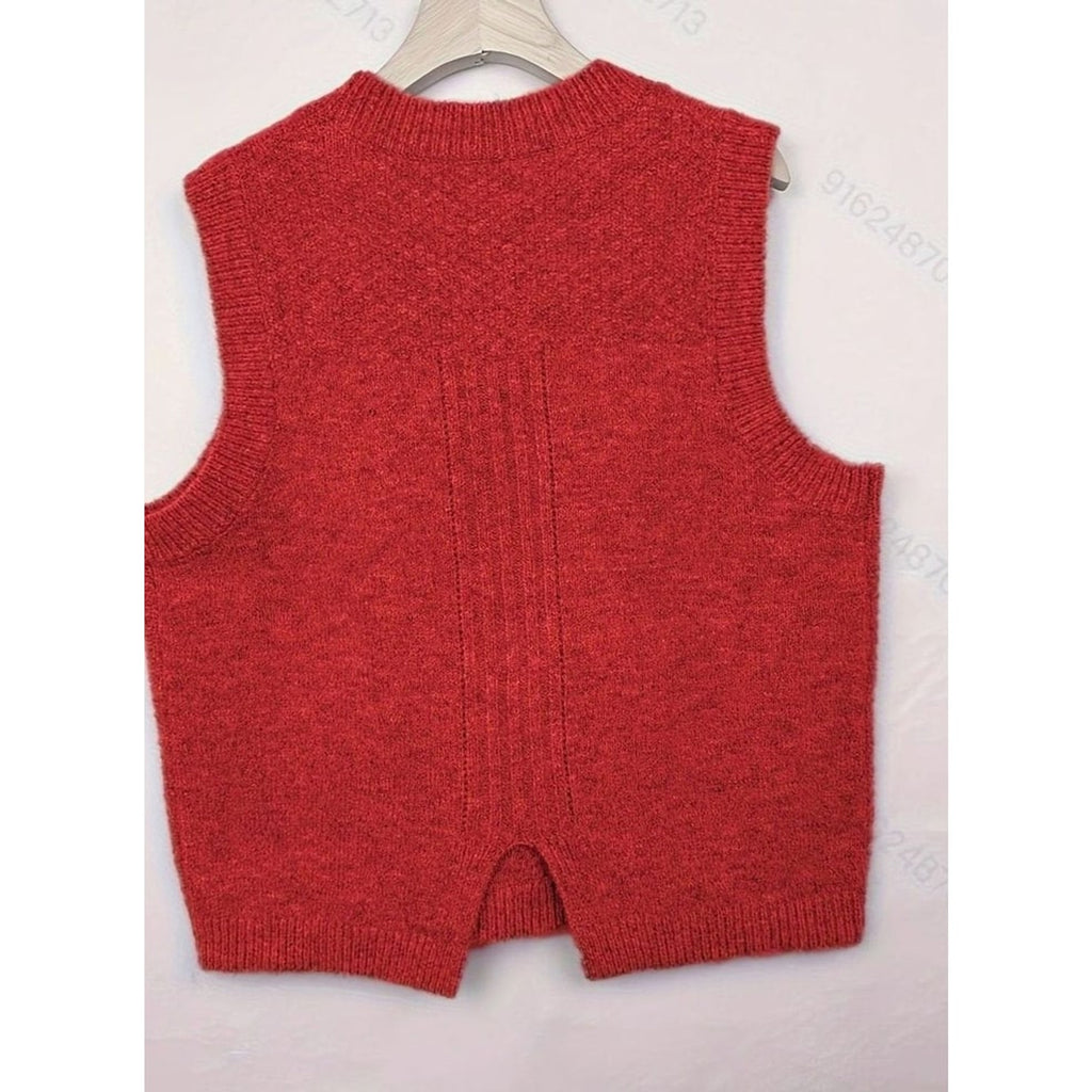 Sweater Vests with Flattering Cable-Knit Fit and Round Neck - Image 14