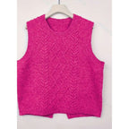 Sweater Vests with Flattering Cable-Knit Fit and Round Neck - Image 11