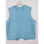 Sweater Vests with Flattering Cable-Knit Fit and Round Neck - Image 9