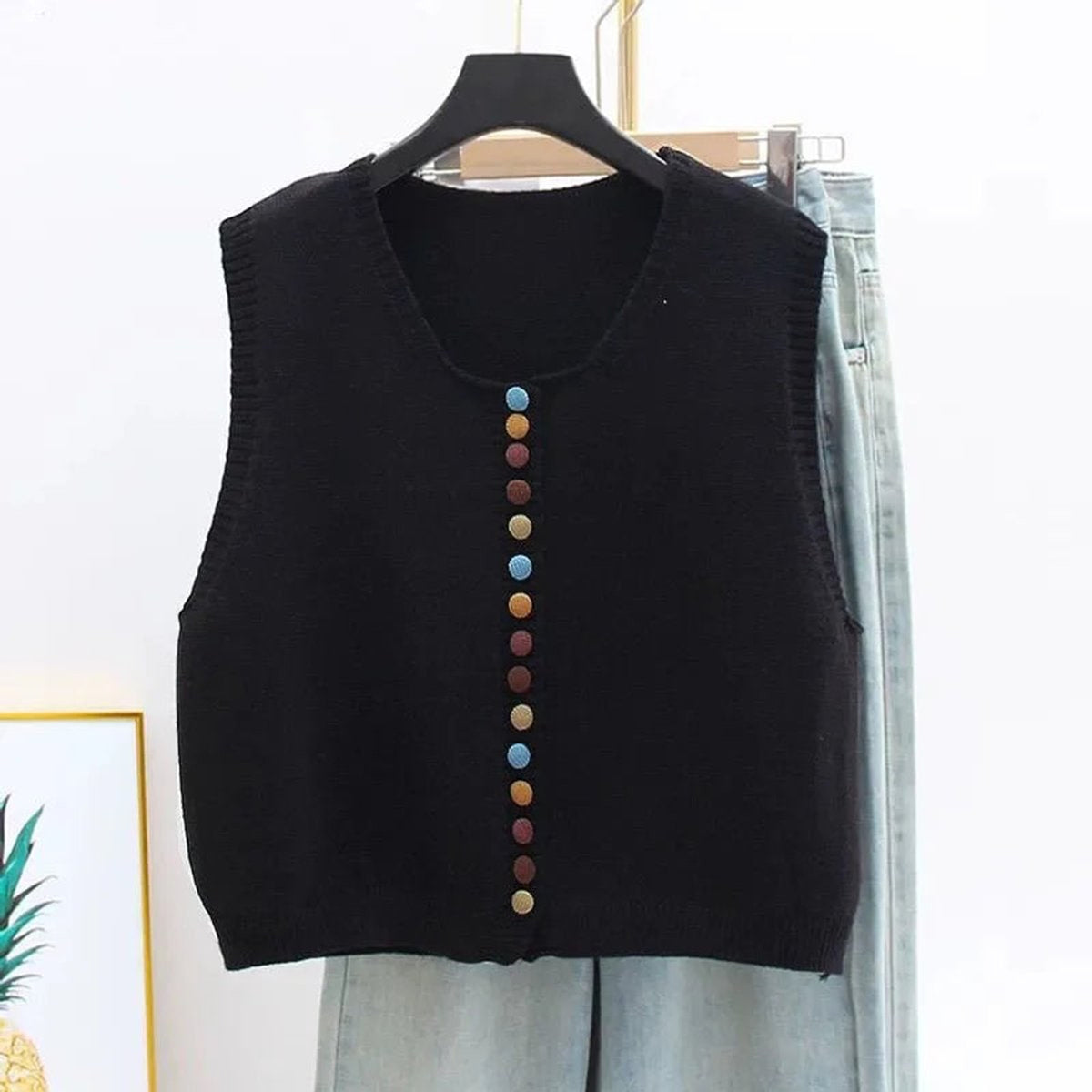 Sweater Vests with Flattering Knit Fit and Scoop Neckline - Image 3