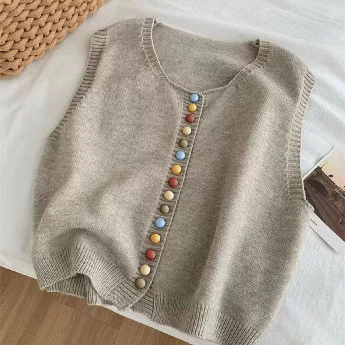 Sweater Vests with Flattering Knit Fit and Scoop Neckline - Image 4
