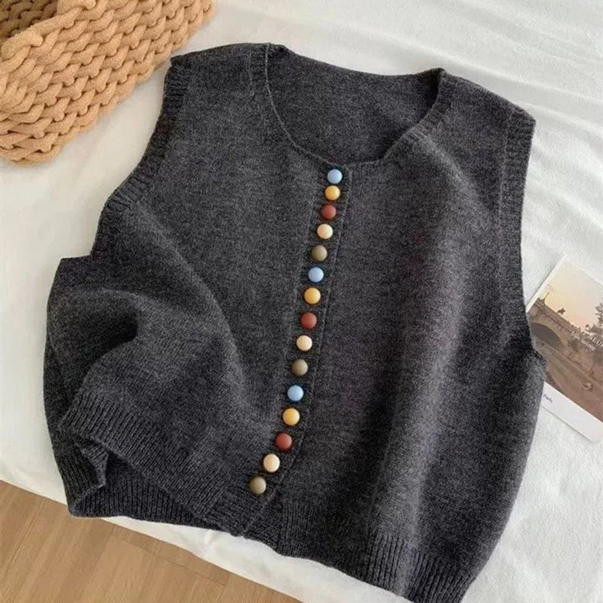 Sweater Vests with Flattering Knit Fit and Scoop Neckline - Image 5