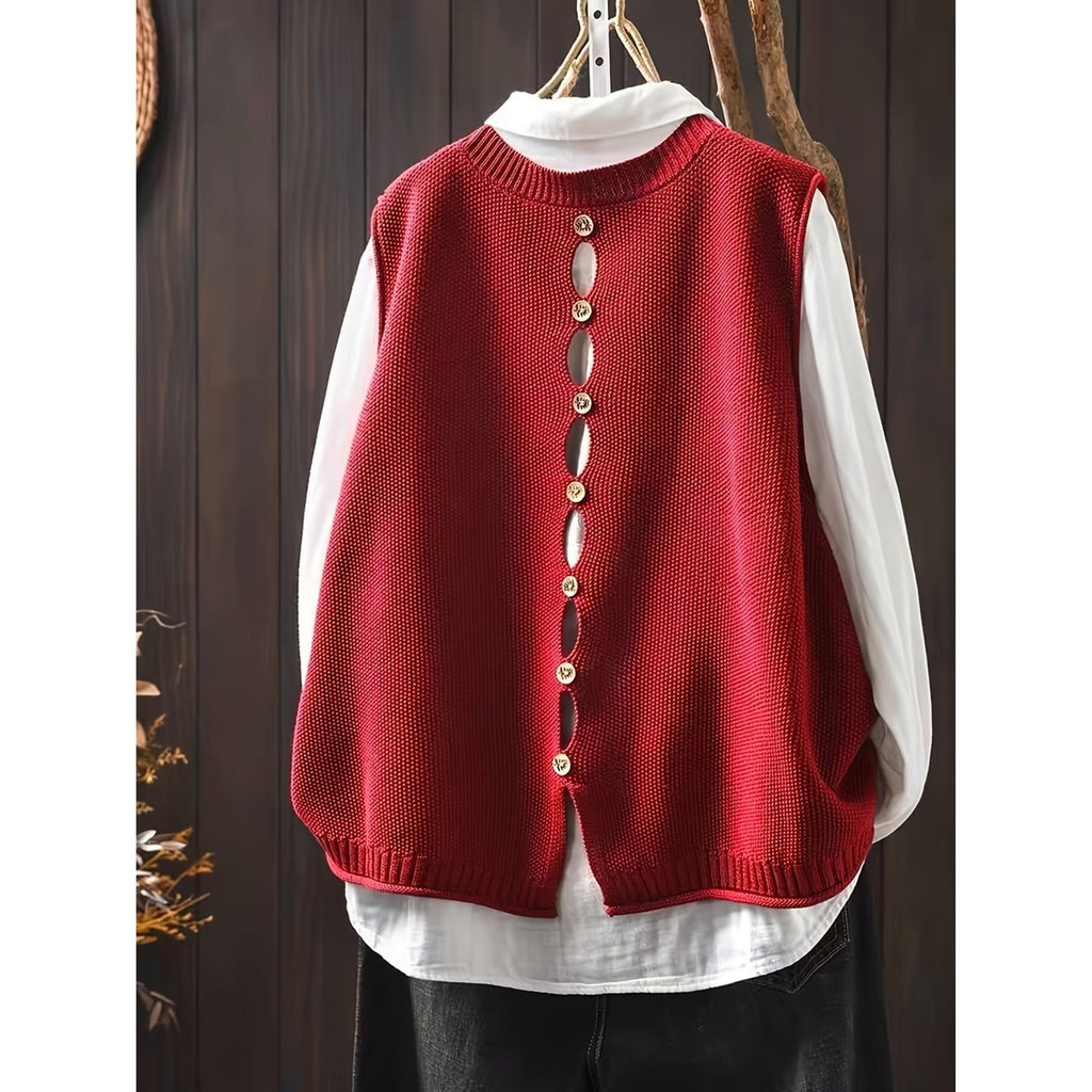 Sweater Vests with Flattering Two Piece and V-Neck - Image 8