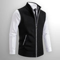 Sweater Vests with Knit Full-Zip Front and Sleeveless Cut - Image 1