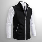Sweater Vests with Knit Full-Zip Front and Sleeveless Cut - Image 1