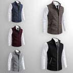 Sweater Vests with Knit Full-Zip Front and Sleeveless Cut - Image 6