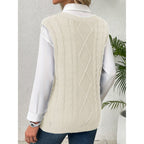 Sweater Vests with Knit V-Neck Design and Sleeveless Cut - Image 12