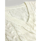 Sweater Vests with Knit V-Neck Design and Sleeveless Cut - Image 14