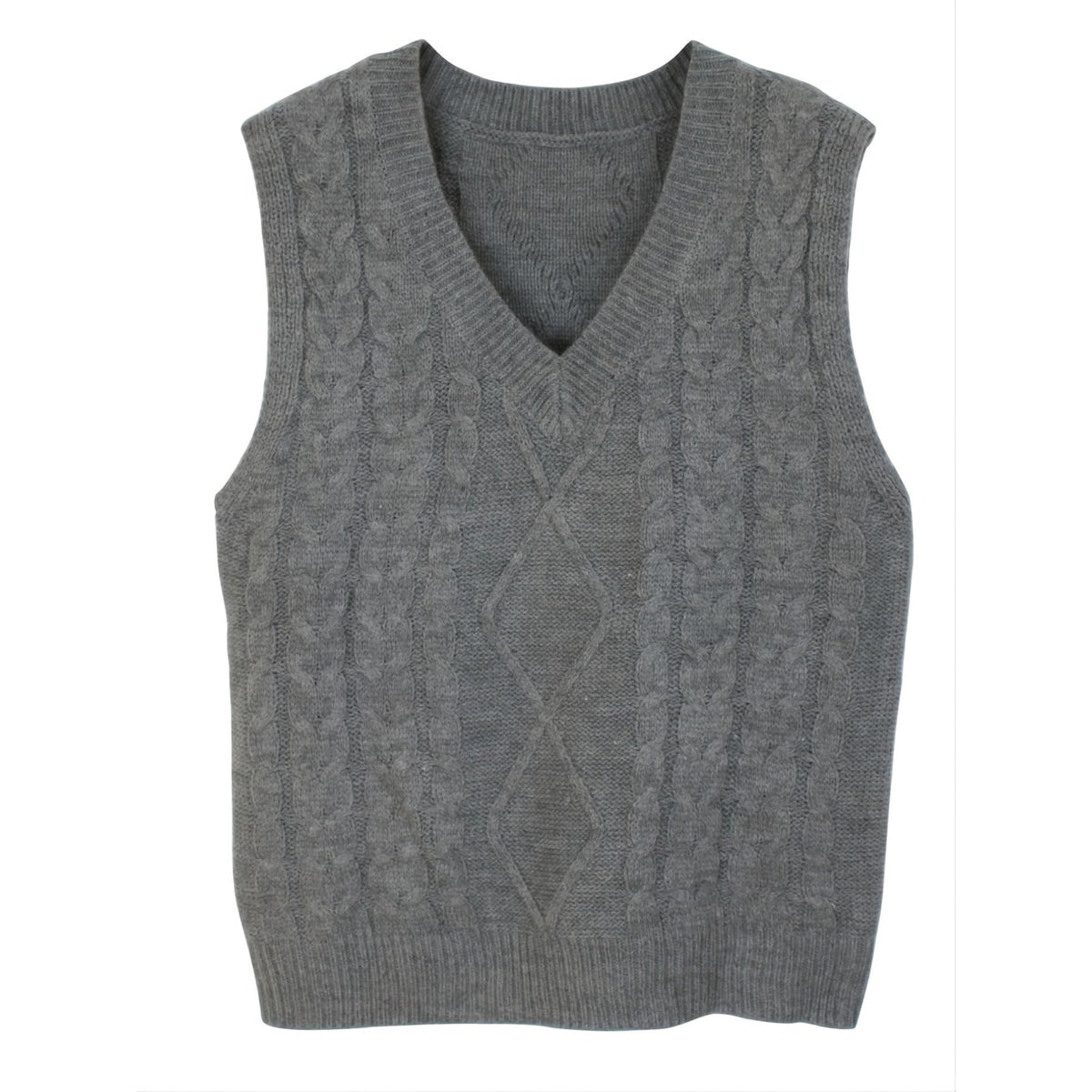 Sweater Vests with Knit V-Neck Design and Sleeveless Cut - Image 7