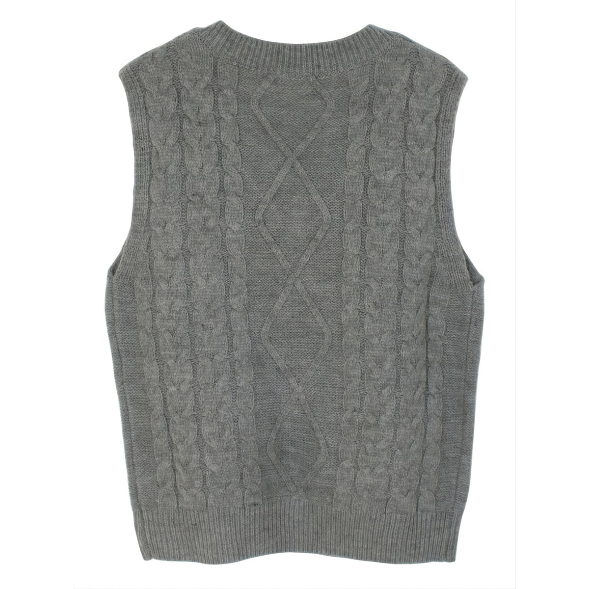 Sweater Vests with Knit V-Neck Design and Sleeveless Cut - Image 8