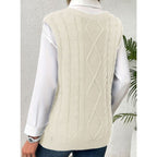 Sweater Vests with Relaxed Knit Fit and V-Neck - Image 13