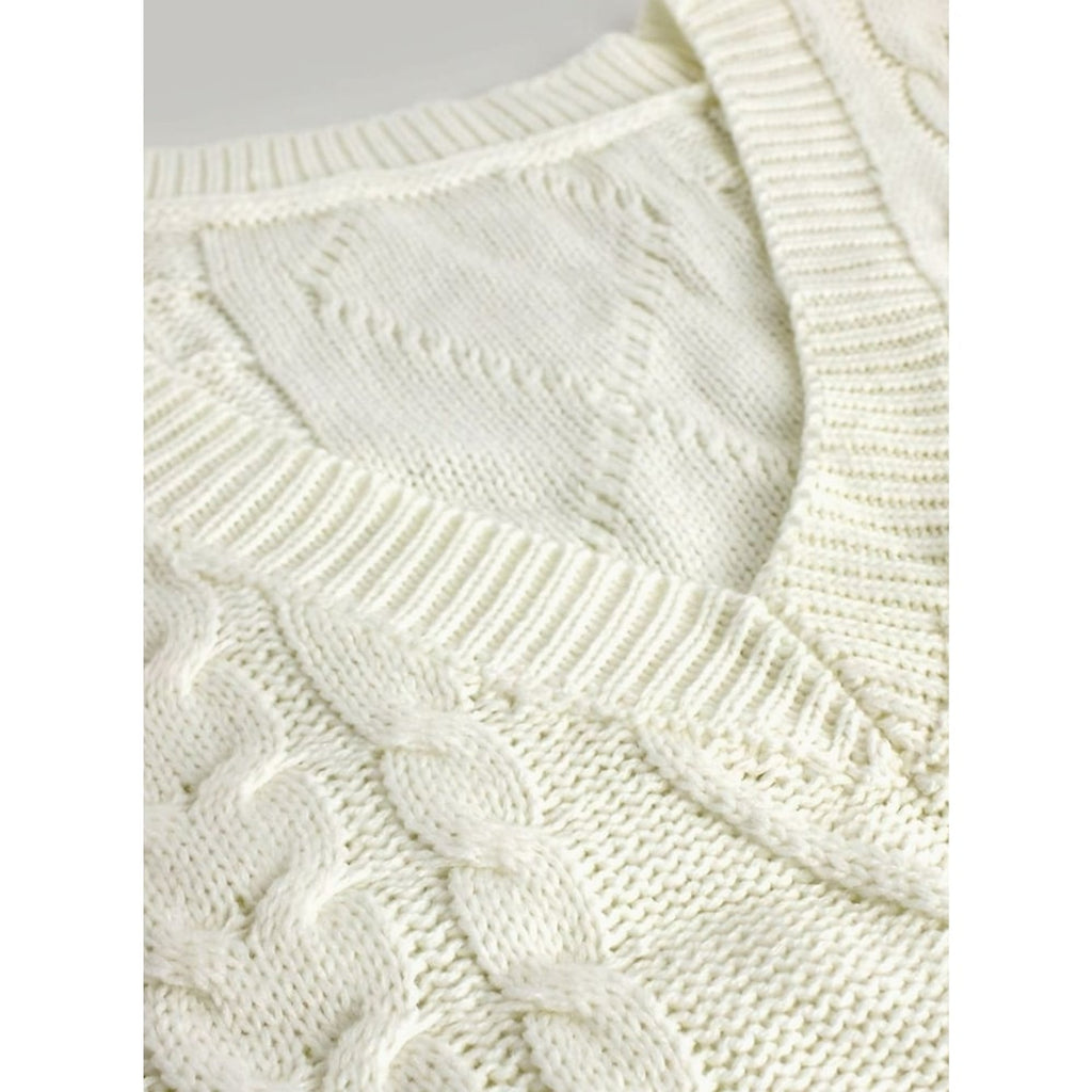 Sweater Vests with Relaxed Knit Fit and V-Neck - Image 15