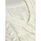 Sweater Vests with Relaxed Knit Fit and V-Neck - Image 15