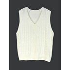 Sweater Vests with Relaxed Knit Fit and V-Neck - Image 18