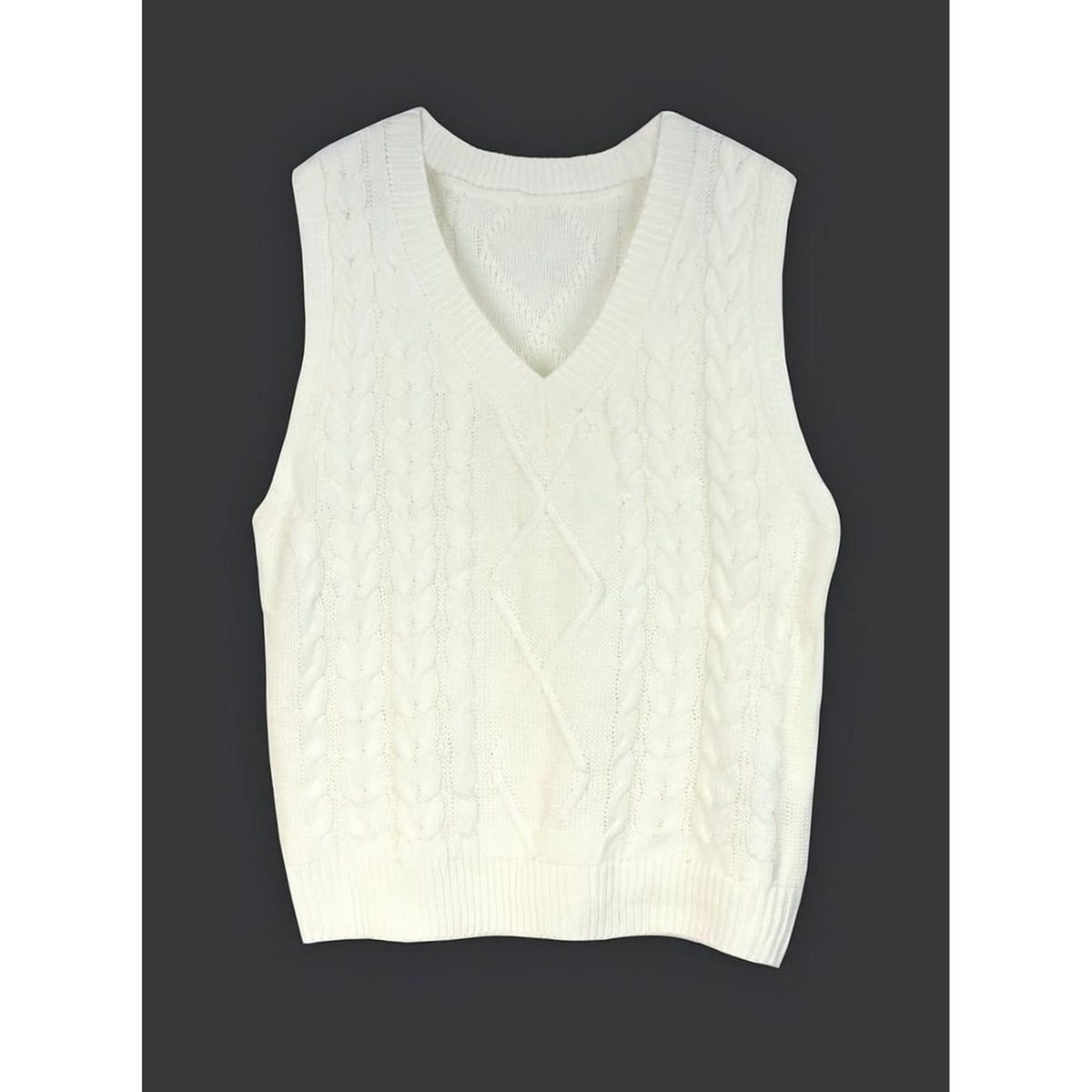 Sweater Vests with Relaxed Knit Fit and V-Neck - Image 18