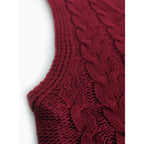 Sweater Vests with Relaxed Knit Fit and V-Neck - Image 38