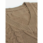 Sweater Vests with Relaxed Knit Fit and V-Neck - Image 59