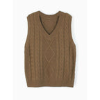 Sweater Vests with Relaxed Knit Fit and V-Neck - Image 62