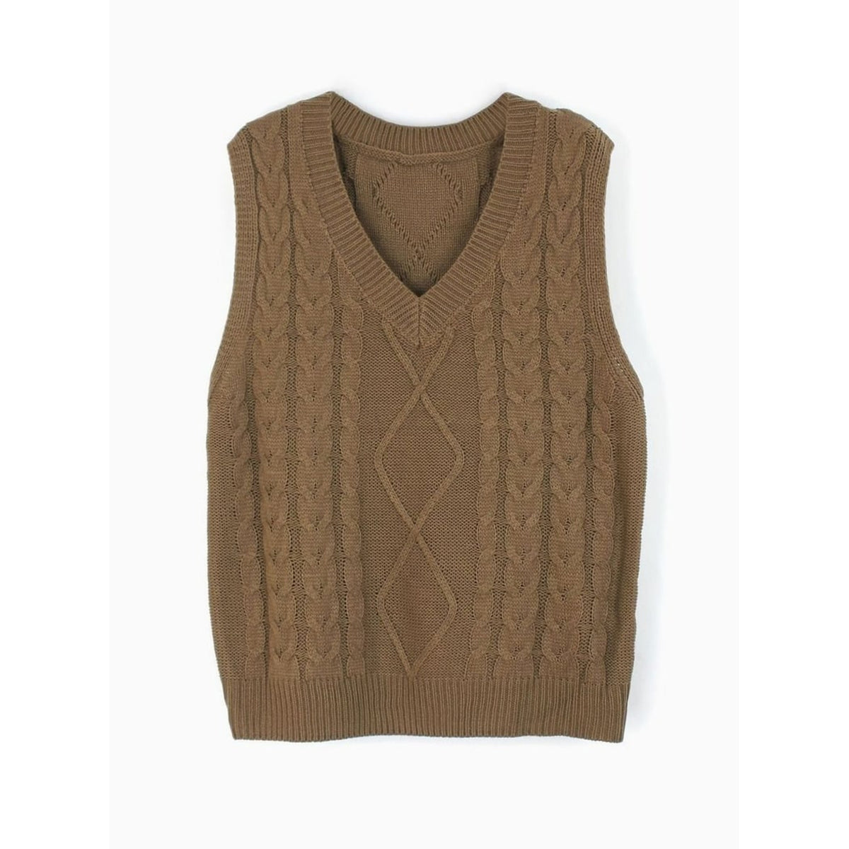 Sweater Vests with Relaxed Knit Fit and V-Neck - Image 62