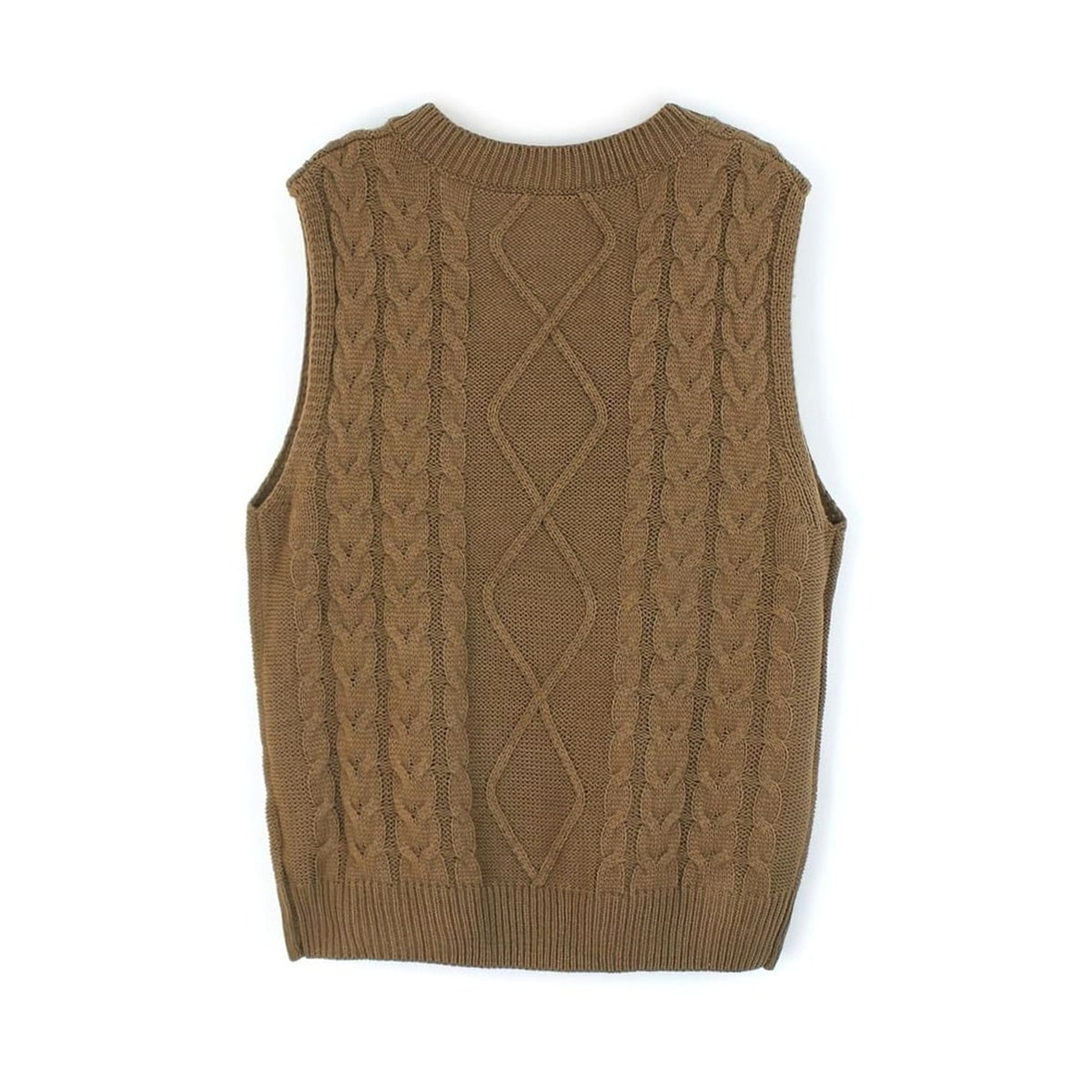 Sweater Vests with Relaxed Knit Fit and V-Neck - Image 63