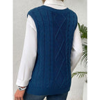 Sweater Vests with Relaxed Knit Fit and V-Neck - Image 68