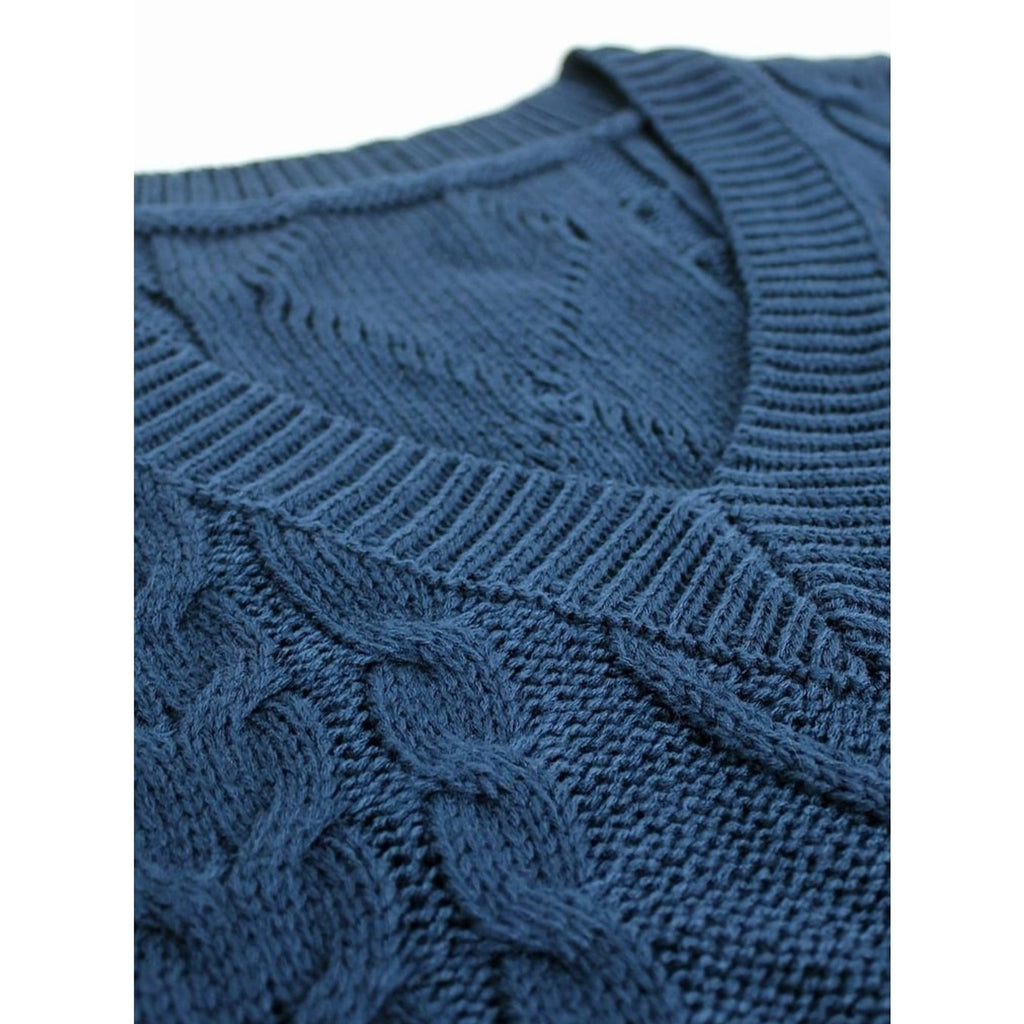Sweater Vests with Relaxed Knit Fit and V-Neck - Image 70