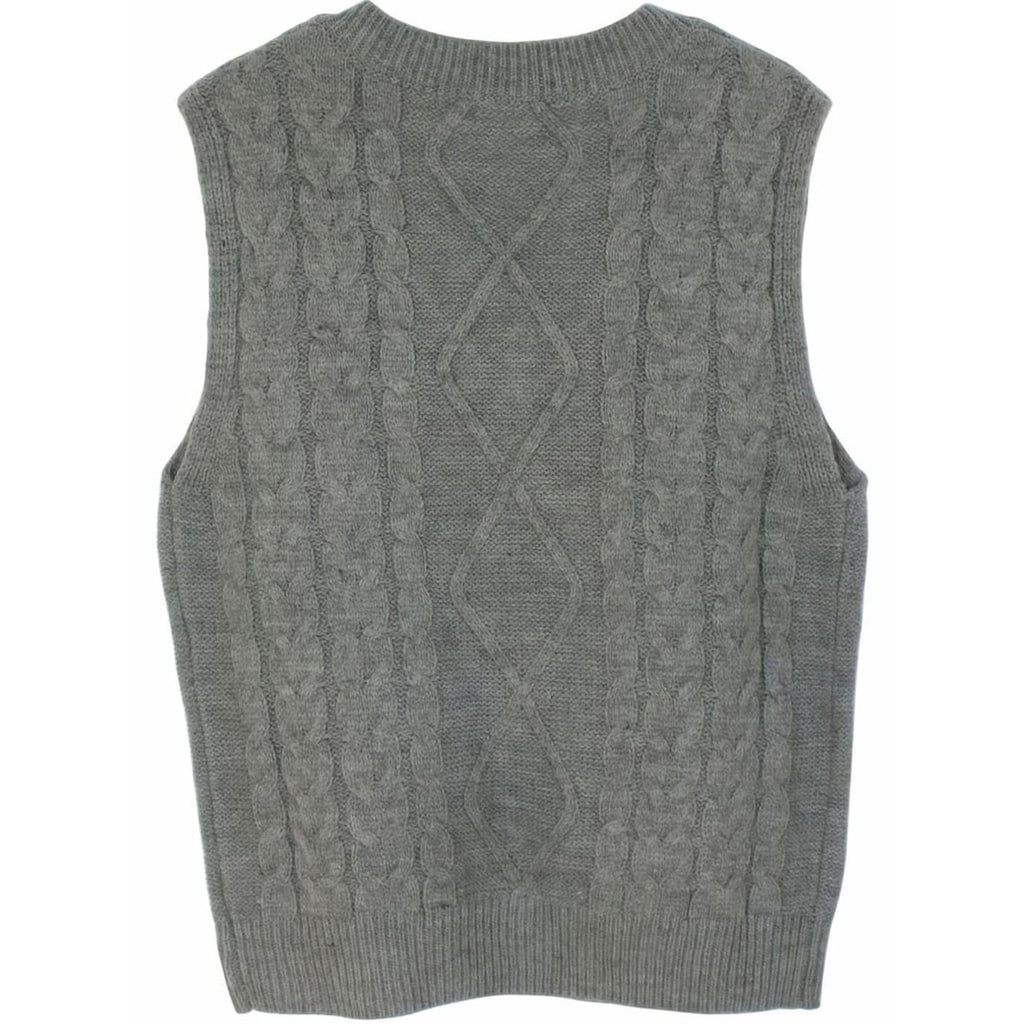 Sweater Vests with Relaxed Knit Fit and V-Neck - Image 8