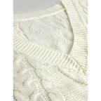 Sweater Vests with Relaxed Knit Fit and V-Neck - Image 80