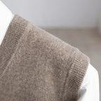 Sweater Vests with Relaxed Knit Fit and V-Neck Layering - Image 5