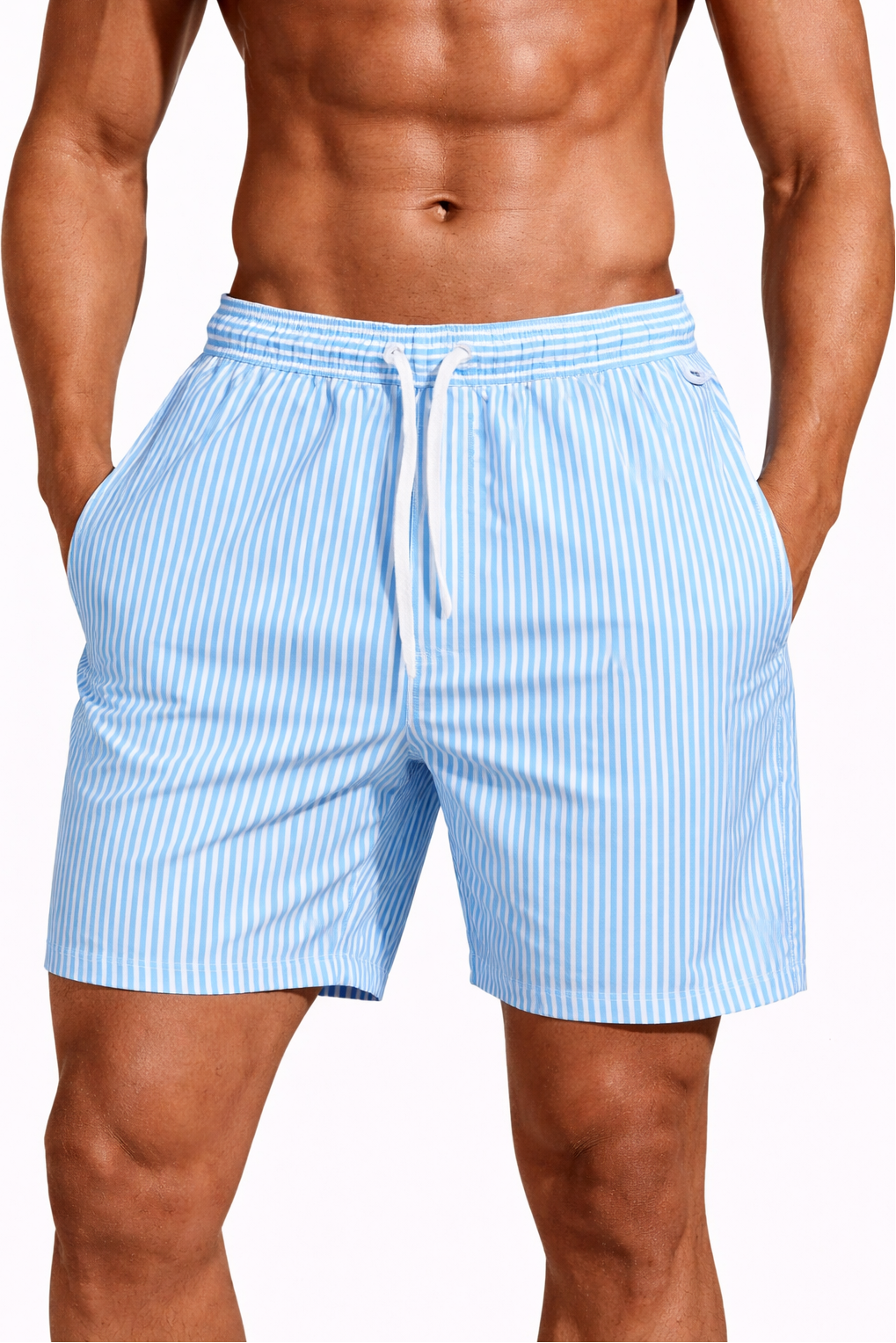 NOVA | Men’s Quick Dry Swim Shorts – Lightweight Beach Shorts with Elastic Waist