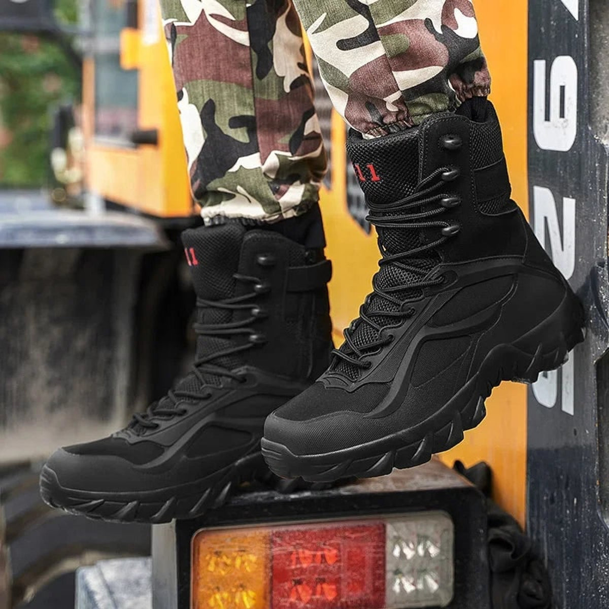 Tactical Boots with Supportive Ankle Fit and Waterproofing - Image 2