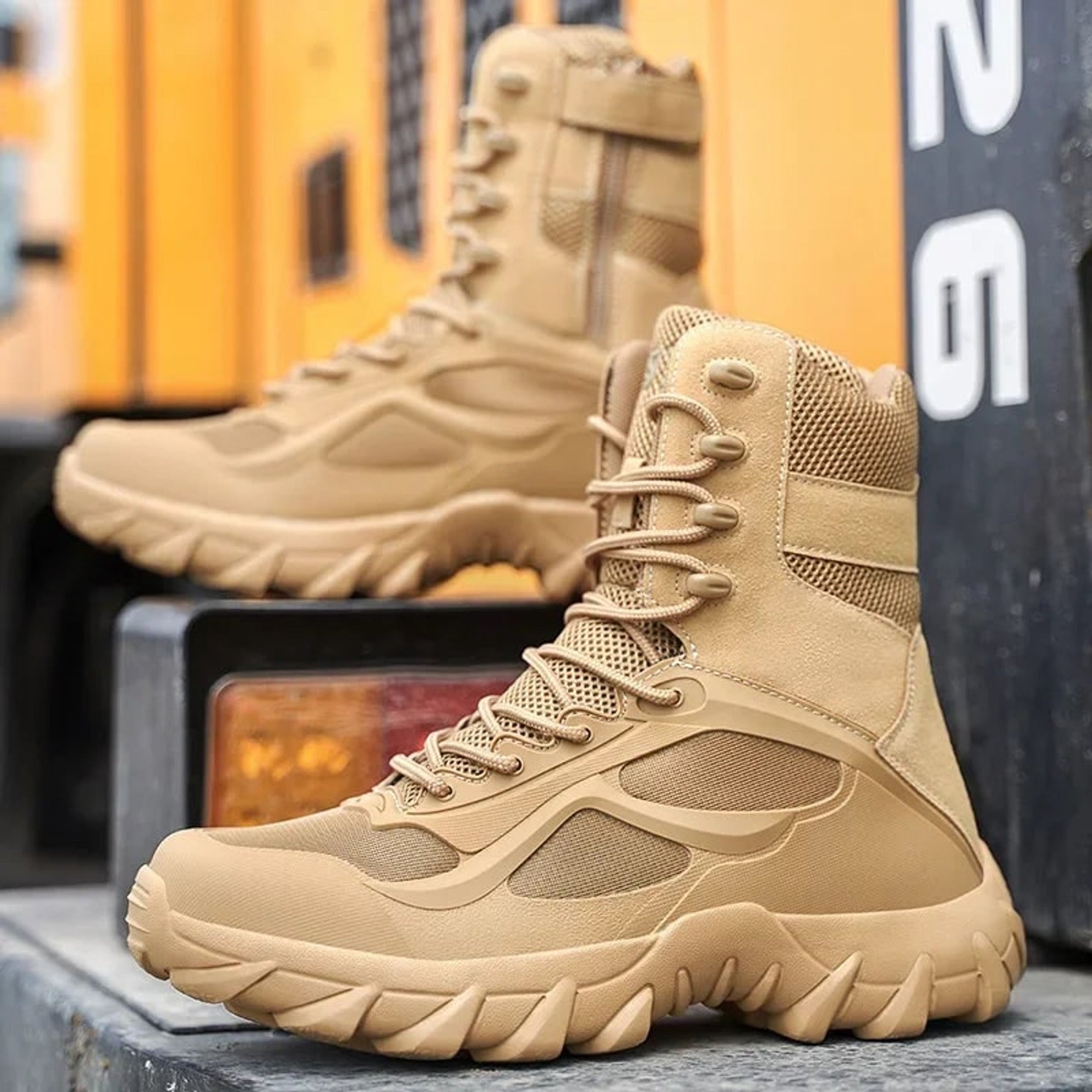 Tactical Boots with Supportive Ankle Fit and Waterproofing - Image 3