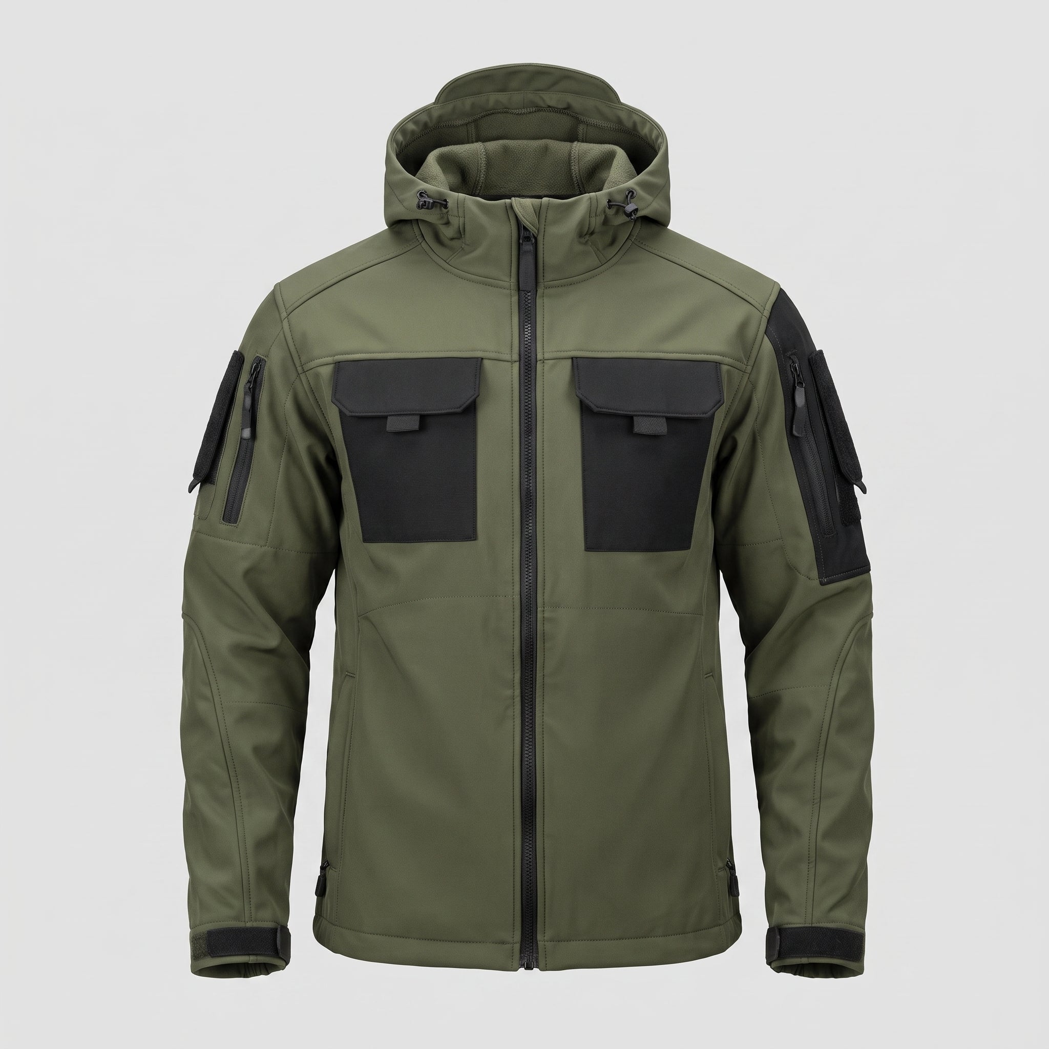 Tactical Softshell Jacket Waterproof Outdoor Full-Zip With Hood - hero