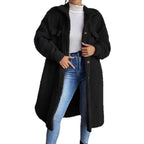 Teddy Coat with Relaxed Longline Fit and Side Pockets - Image 2