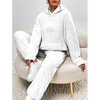 Teddy Pajama Set with Warm Hoodie and Kangaroo Pocket - Image 7