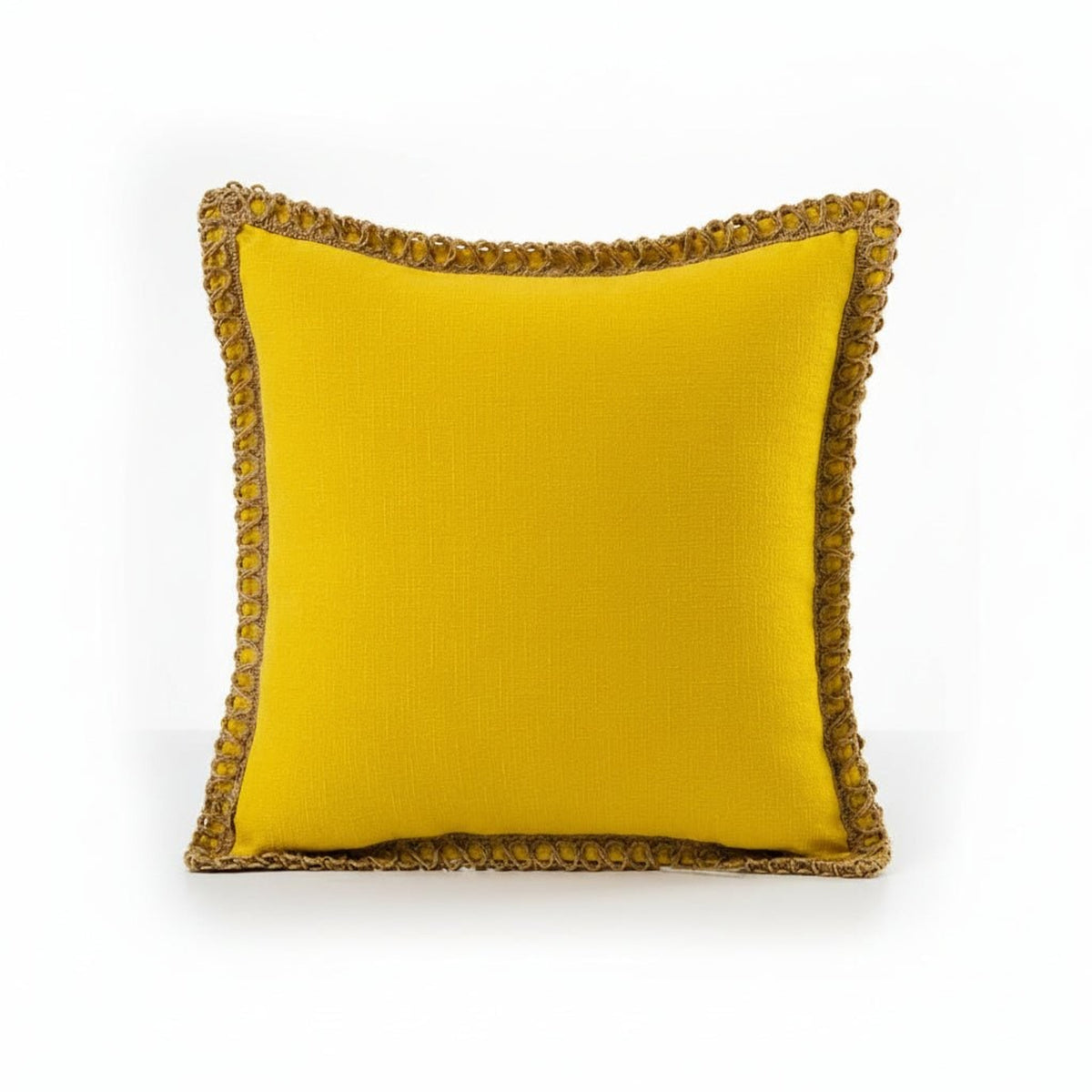 Textured Fringe Trim Decorative Cushion Cover - Image 6