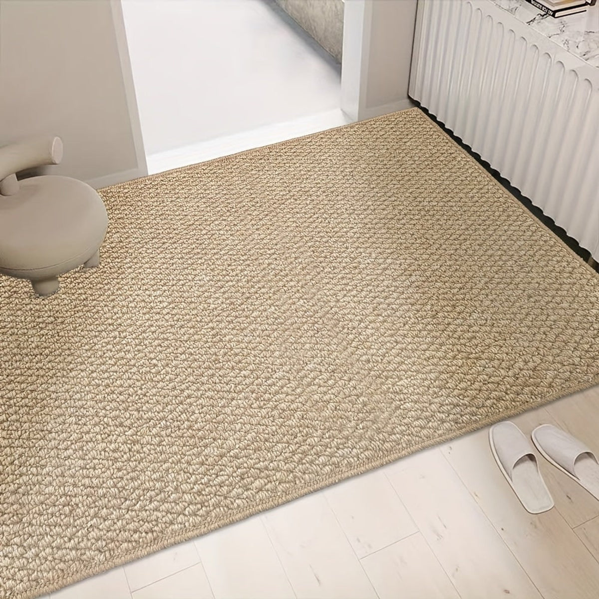 Textured Woven Polyester Door Mat With Non-Slip Backing - Image 1