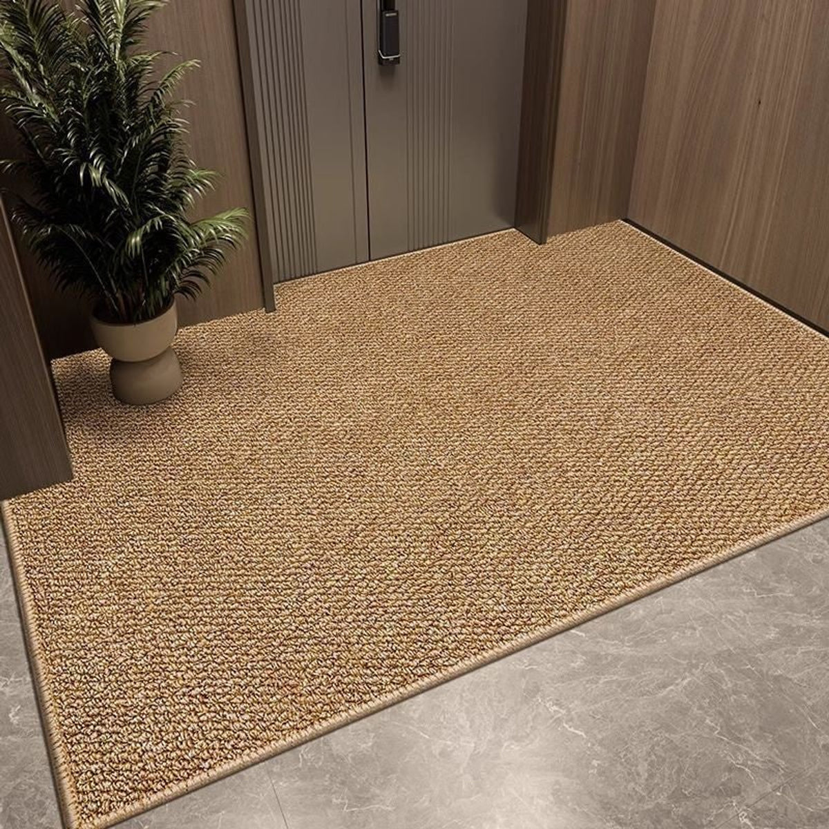 Textured Woven Polyester Door Mat With Non-Slip Backing - Image 5