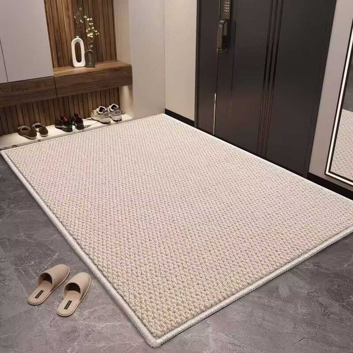 Textured Woven Polyester Door Mat With Non-Slip Backing - Image 7
