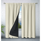 Thermal Insulating Curtain With Waterproof Rod Pocket - Image 2