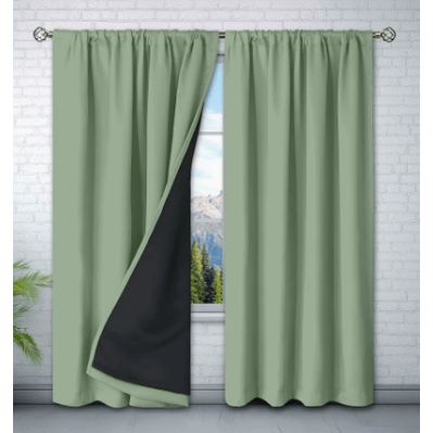 Thermal Insulating Curtain With Waterproof Rod Pocket - Image 4