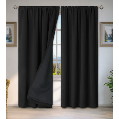 Thermal Insulating Curtain With Waterproof Rod Pocket - Image 5