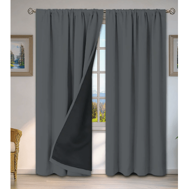Thermal Insulating Curtain With Waterproof Rod Pocket - Image 6