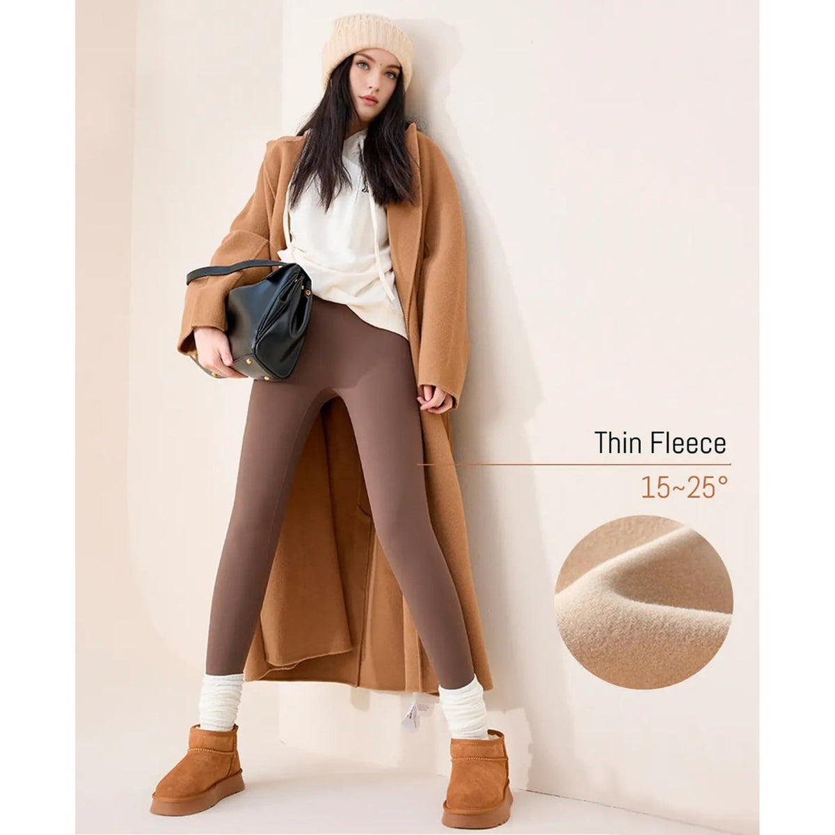 Thermal Leggings with Sleek Compression Fit and Full-Length - Image 1